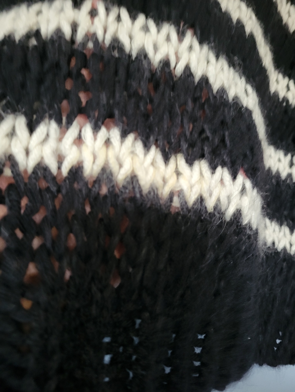 Saint Laurent Paris Womens Laine Wool Mohair Striped Sweater XL Black - Picture 3 of 13